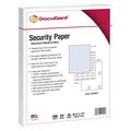 Docugard Security Paper, 8.5x11, Blue, PK500 04541